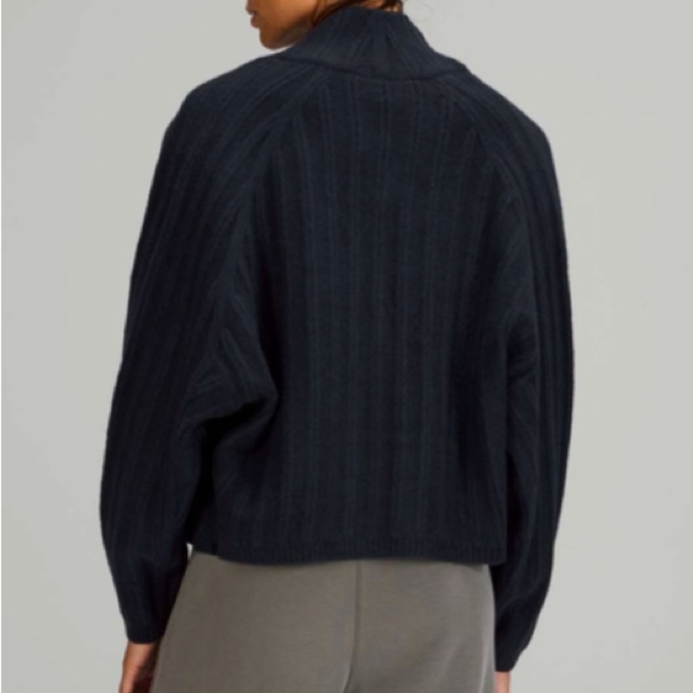 lululemon Twin Rib Sweater Wrap Navy Size XS/S NWT